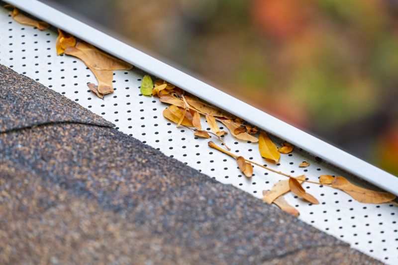 Gutter System with Leaf Guards